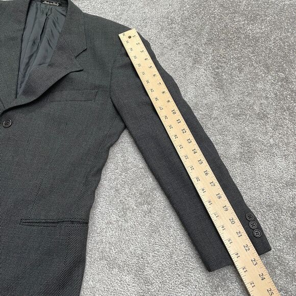 MANI By Giorgio Armani Neiman Marcus Italian Wool Suit Blazer Mens 42R Gray Work - Picture 16 of 16